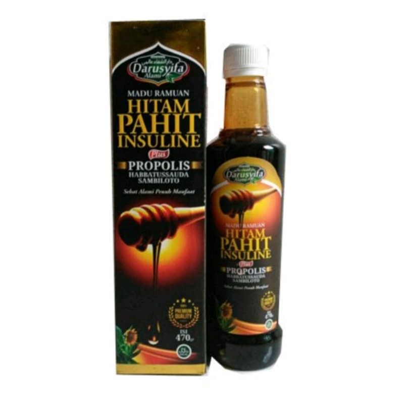 

Agency Herbal-Madu Hitam Pahit Insulin darushifa botol pahit darushifa