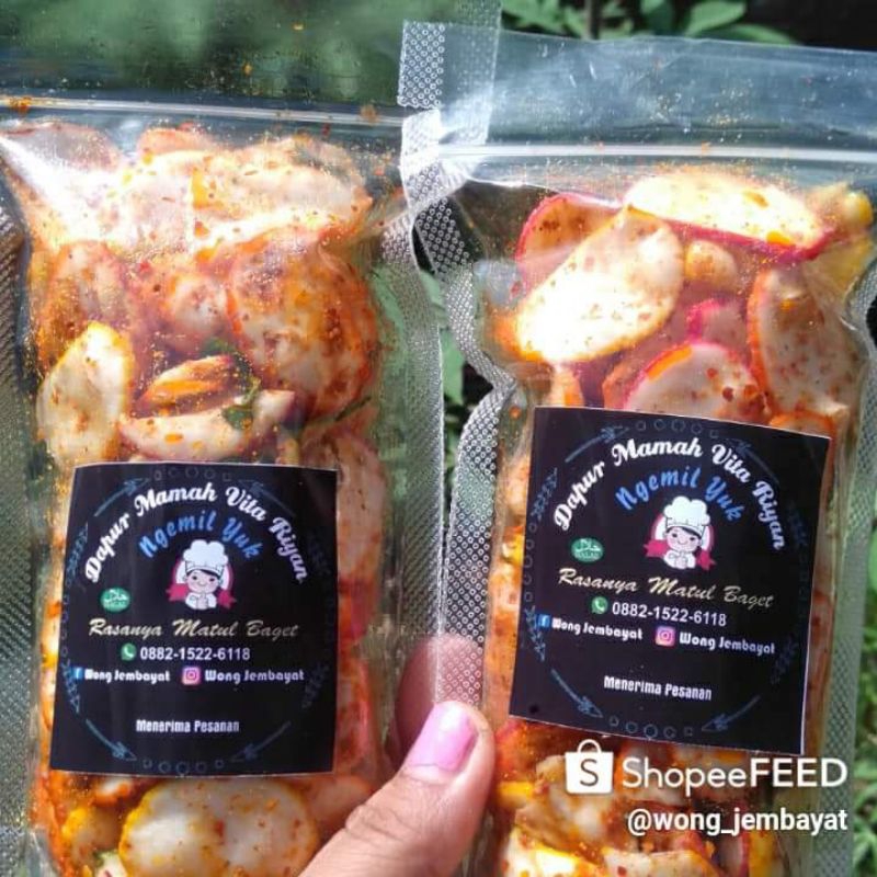 

krupuk seblak daun jeruk