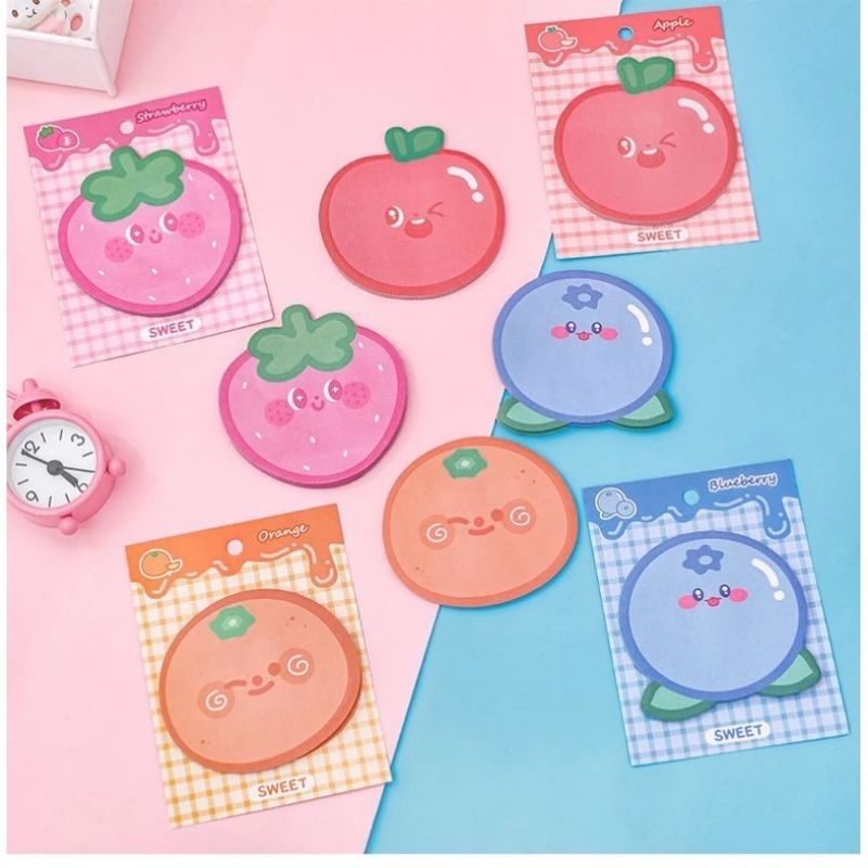 

(30 Lembar) Sticky note memopad tulis Fruity