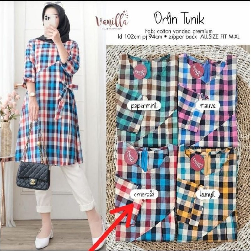 MOCA Orlin Tunik Motif VNL Meong Solo