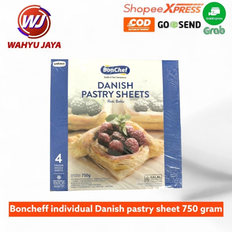 

boncheff individual Danish pastry sheet 750 gram