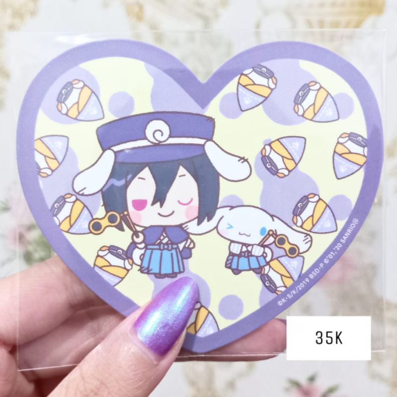 bsd sanrio fyodor dostoevsky bungo stray dogs cinnamoroll coaster