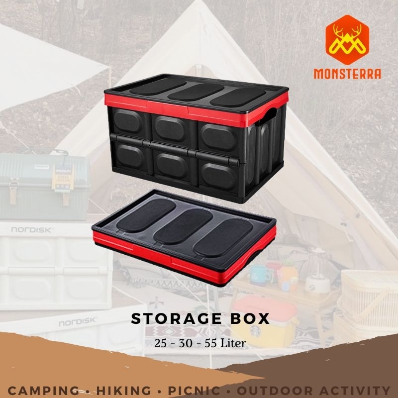 Storage Box Camping Kotak Penyimpanan Lipat Multifungsi Bagasi Mobil Foldable Box