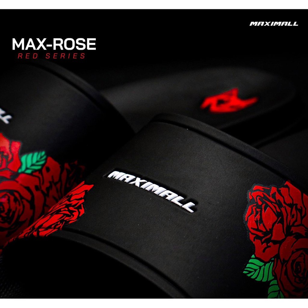 Sandal Maximall Maxrose Black - Red