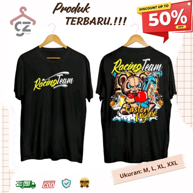 Kaos Racing Team Faster Engine / Kaos Distro Racing Team / Kaos pria Terbaru / Kaos Pria Racing Team