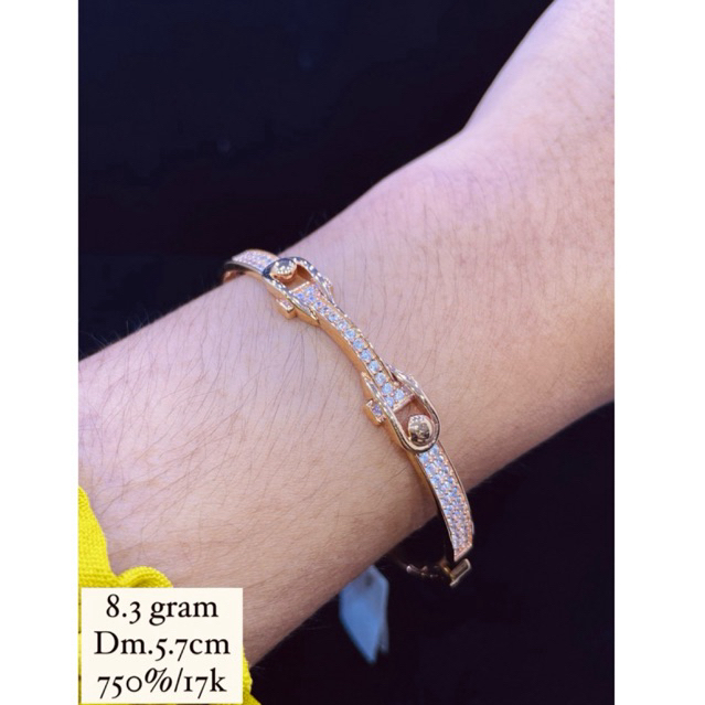gelang fashion emas 750%/17k