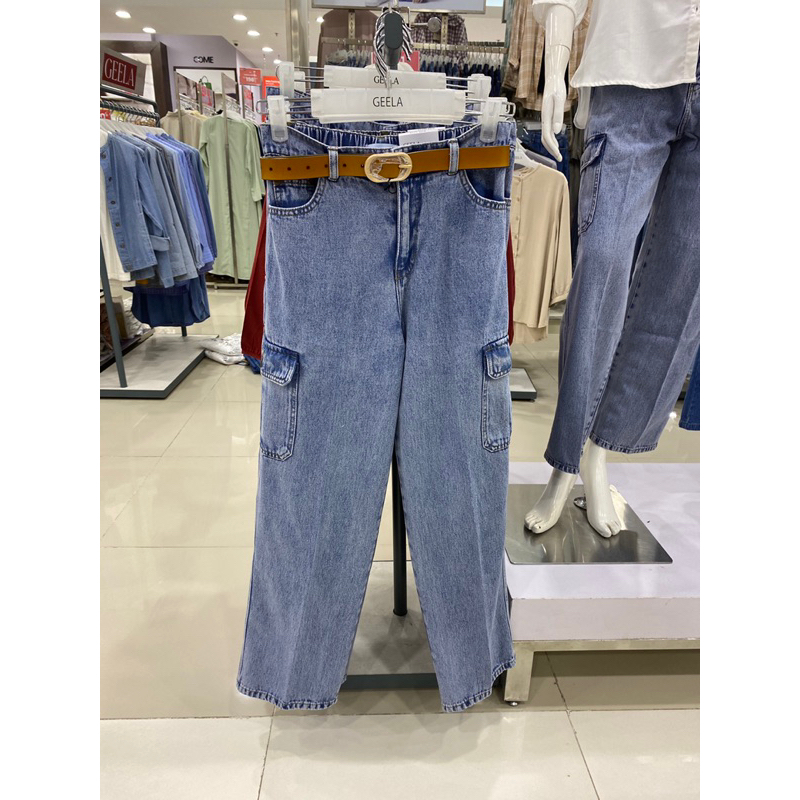 celana jeans cargo merk geela ori matahari