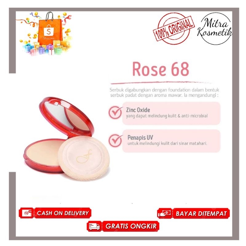 Fanbo Compact Rose/Fanbo Bedak Padat