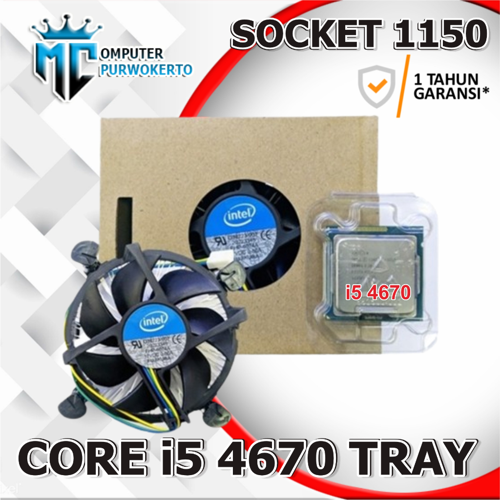 Processor Intel Core i5 Socket 1150 core i5 4670 dan fan intel