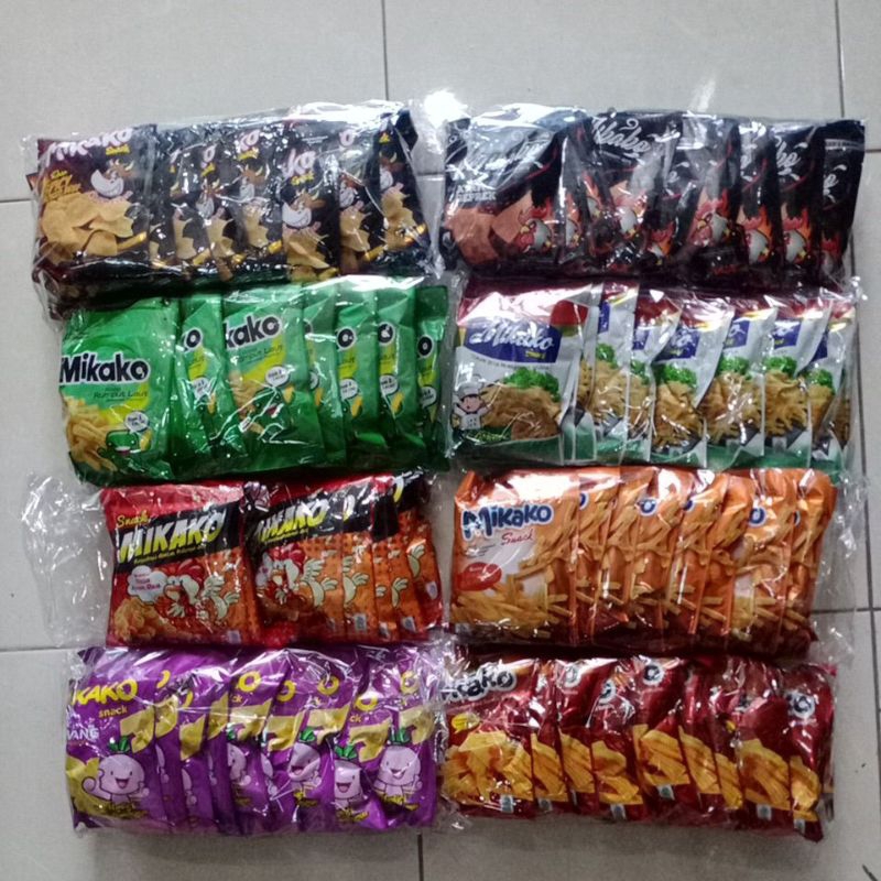 

MIKAKO SNACK KEKINIAN / SNACK VIRAL 1 PACK ISI 10SACHET