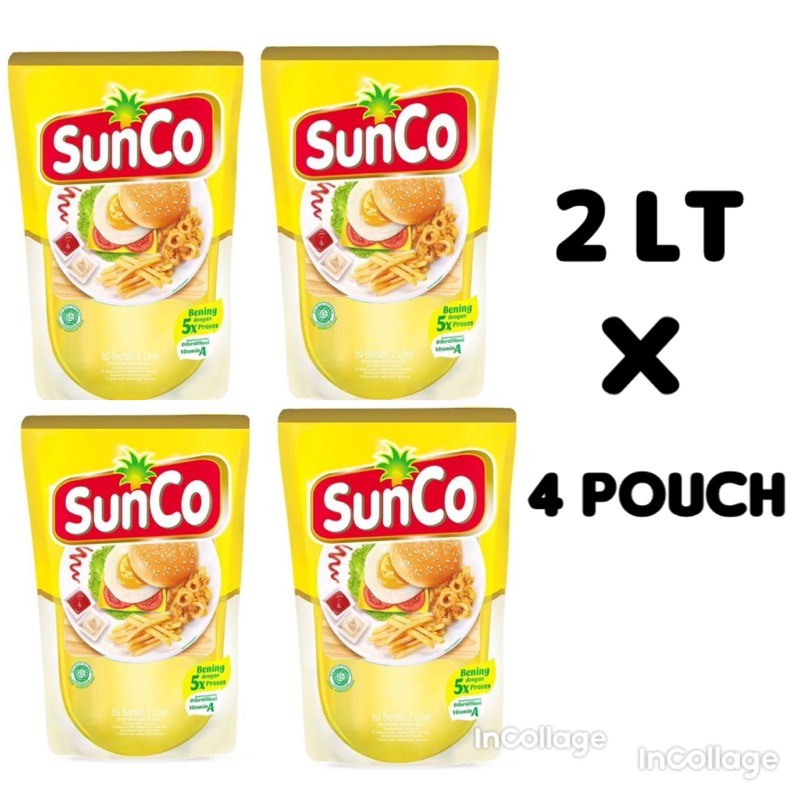 

( JATIM ) PAKET HEMAT MINYAK SUNCO 2L X 4 POUCH