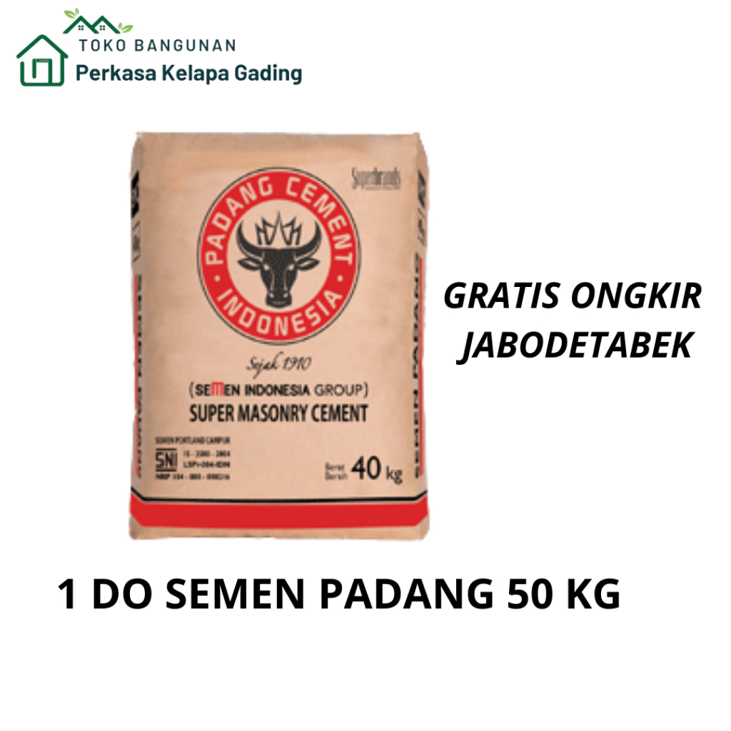 SEMEN PADANG 50KG 1 DO FREE ONGKIR JABODETABEK