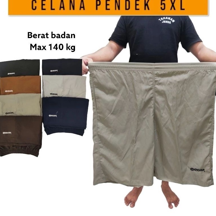 BEST SELLER Celana Pendek Kolor Hawai Pria Wanita Unisex Super Jumbo Tidur Santai Harian Bahan Tebal