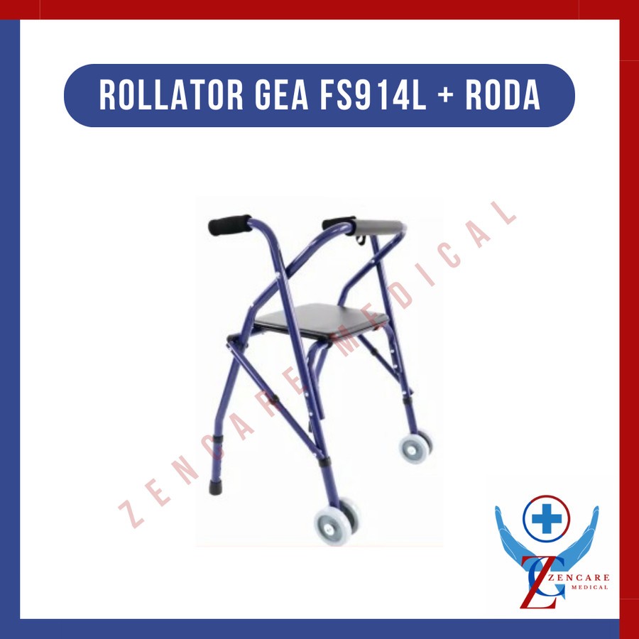 Rollator GEA FS914 / Walker Rollator Roda / Alat Bantu Jalan Lansia