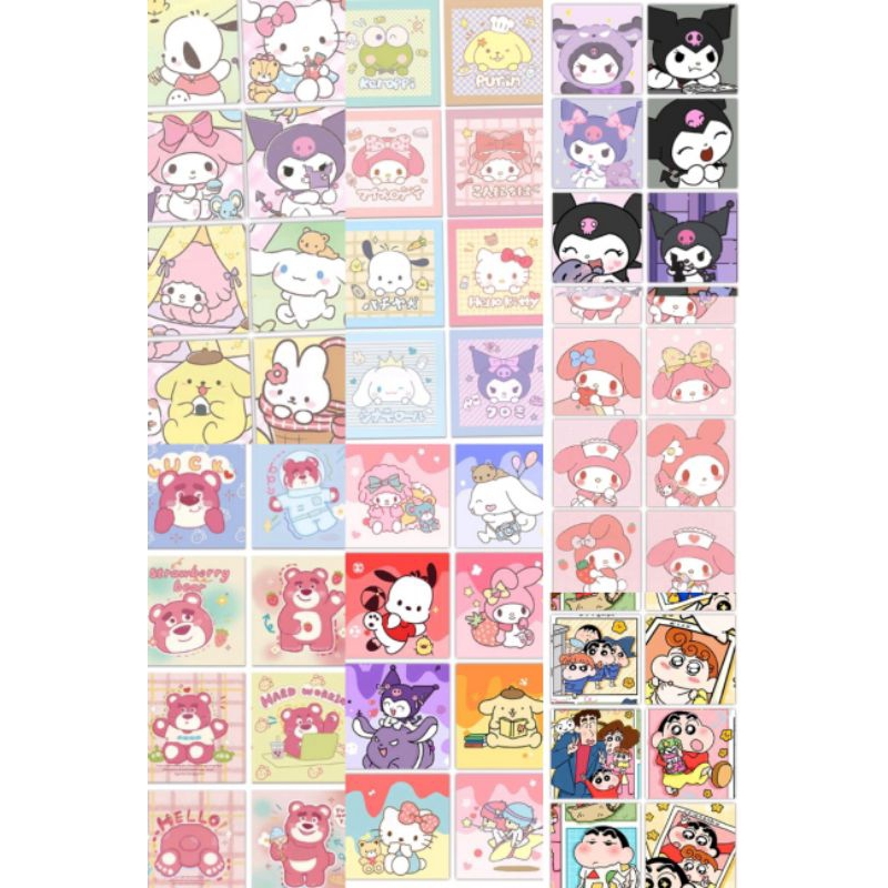 

stiker random 75pcs[READY STOK]