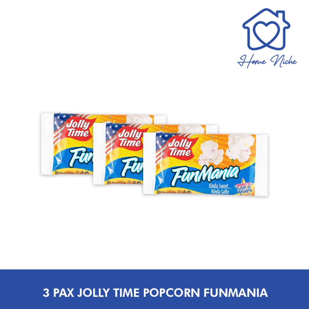 

NEW 3pax JollyTime Popcorn Fun Mania Jolly Time Product Of USA