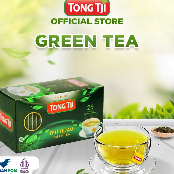 

Terbaru Tong Tji Green Tea Teh Hijau 25s Tea Bag Teh Celup dgn Amplop