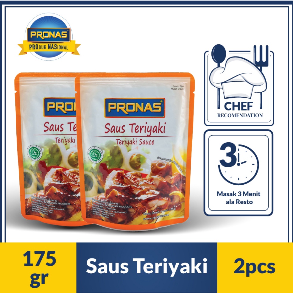 

TERBARU Pronas Stir Fry Sauce Teriyaki 175 gr bundling 2 pcs