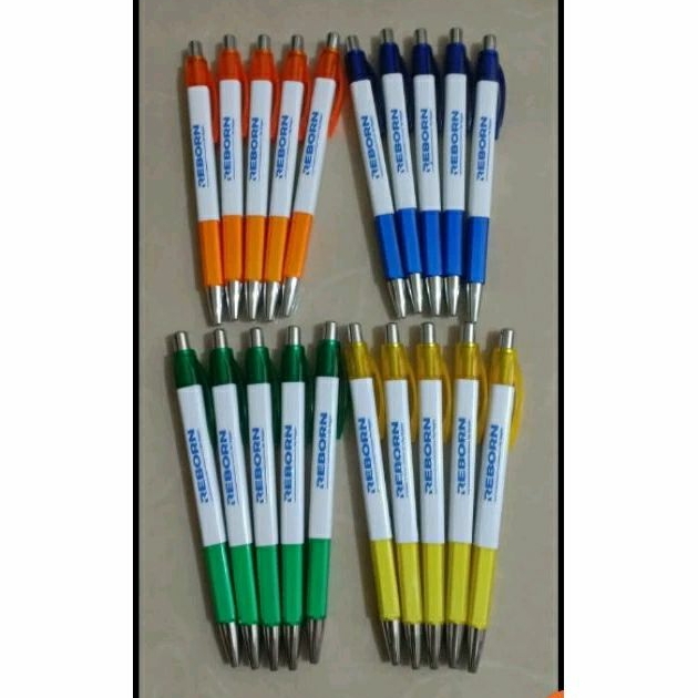 

pulpen promosi / souvenir segi empat + sablon UV full color