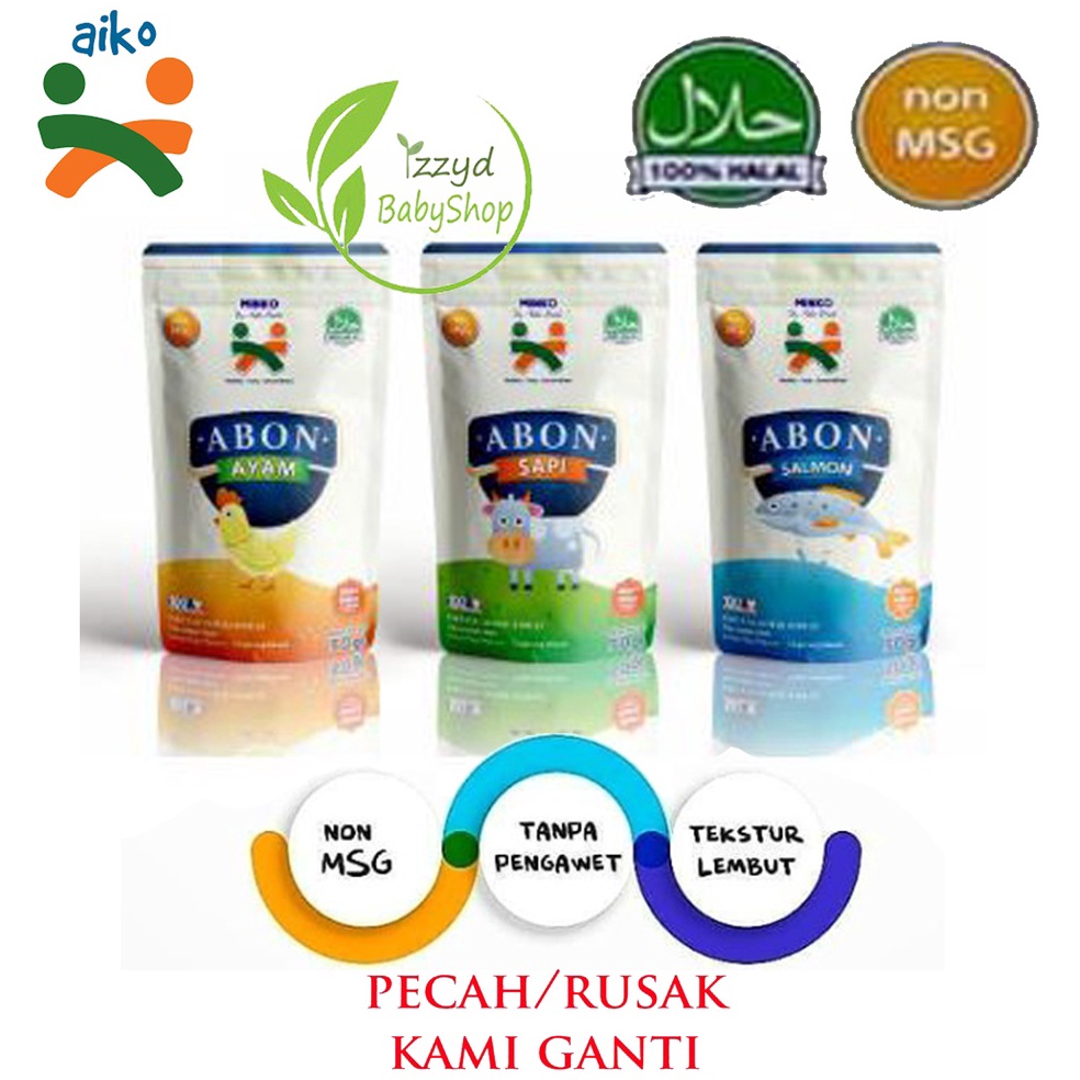 

NEW Aiko abon anak bayi MPASI rasa ayam sapi salmon non MSG non pengawet non minyak