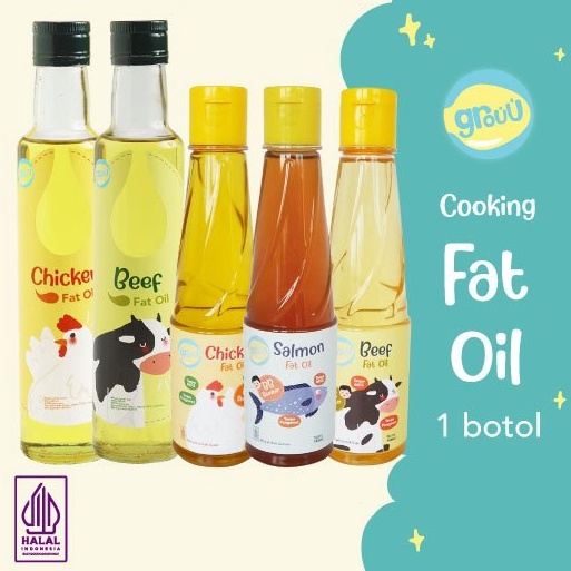 

DISKON Grouu Fat Oil Minyak Lemak MPASI BB Booster Lemak Ayam Lemak Sapi Minyak Kelapa Chicken Fat Beef Fat Coconut Oil NO MSG