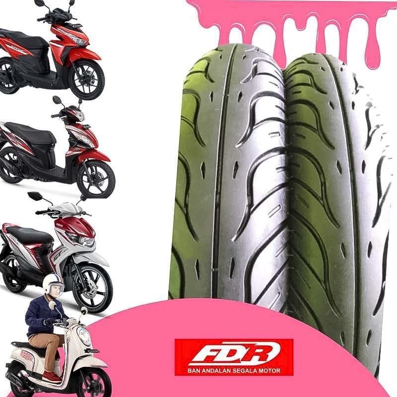 Ban Luar standar matic TUBELESS | Beat Fino Vario Mio Xeon(70/90-90/90) Ring14 free pentil