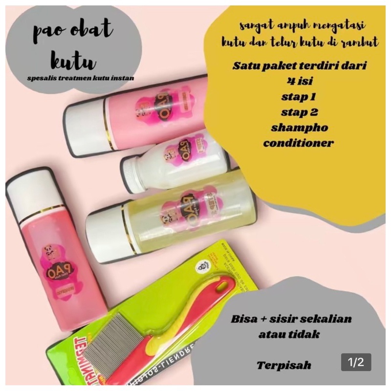 TerkiniPao obat kutu kemasan lama kecil BPOM BISA COD OBAT KUTU INSTAN