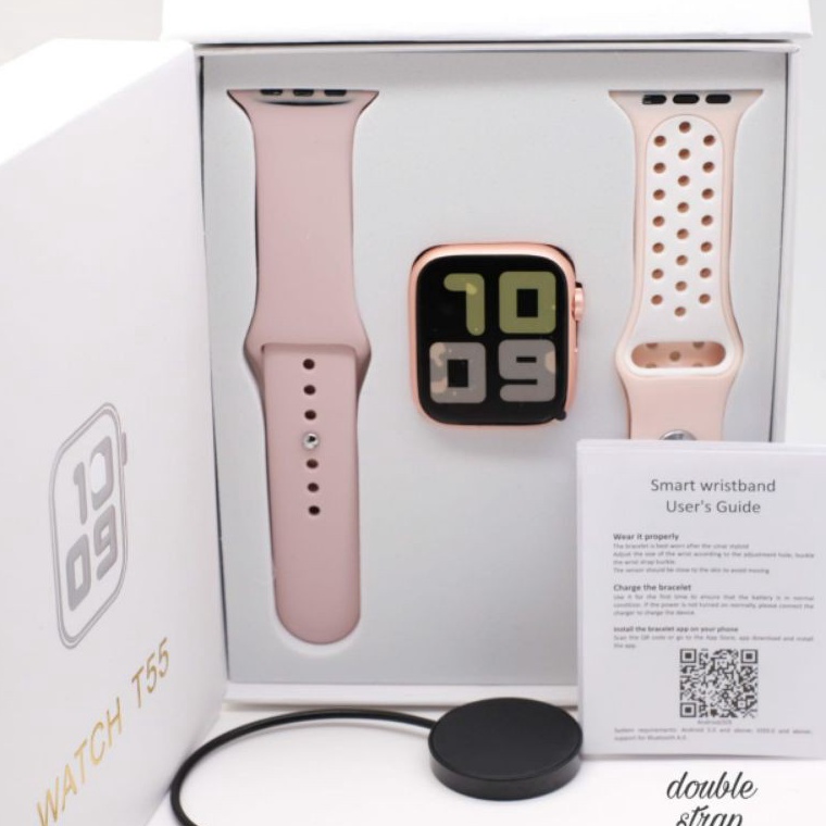 T55 T5 Smartwatch 2 Tali Layar sentuh jam Tangan Smartwatch Pria Wanita Original q Kualitas Premium