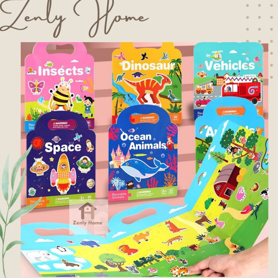 

COD NEWPRODUCT ZEN 32 Reusable Stiker Book WaterproofBuku Stiker Anak dan Aktivitas Murah