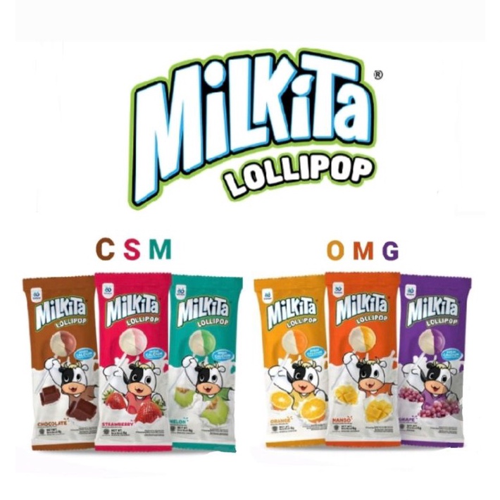 

Splash Milkita Lollipop Hanger Milkita 1 Renceng Renteng Permen Milkita Susu lolipop Milkita Assorted Coklat Stroberi Melon Orange Mango Grape