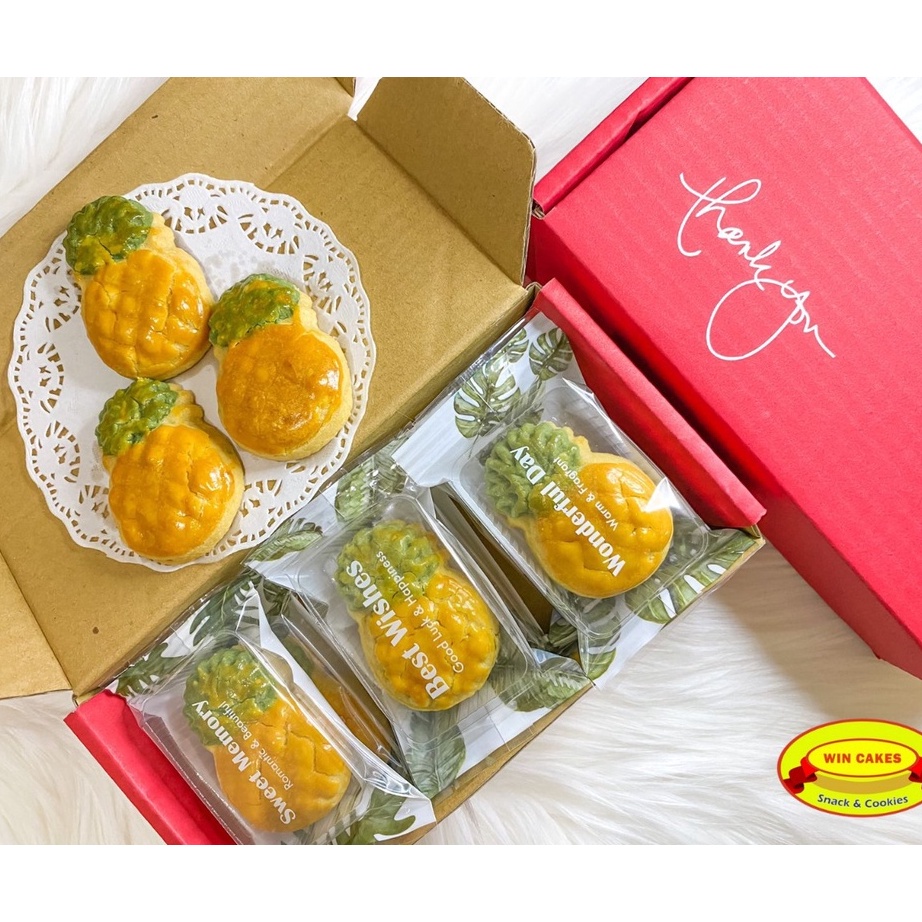 

READY STOK Nastar Taiwan Nastar Nanas Wisman Jumbo Taiwanese Pineapple Cake Pineapple Tart isi 6