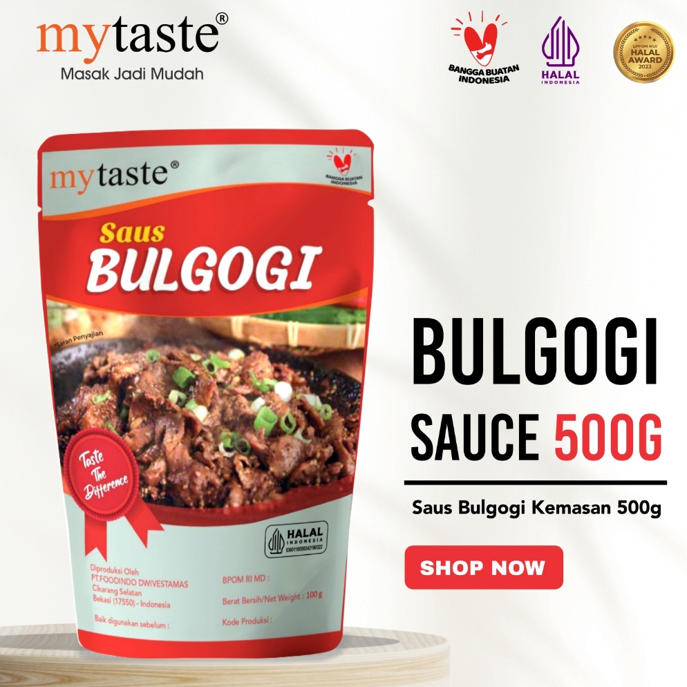 

PROMO ALE My Taste Bulgogi Sauce kemasan 5 gr halal saus siap pakai saus korea