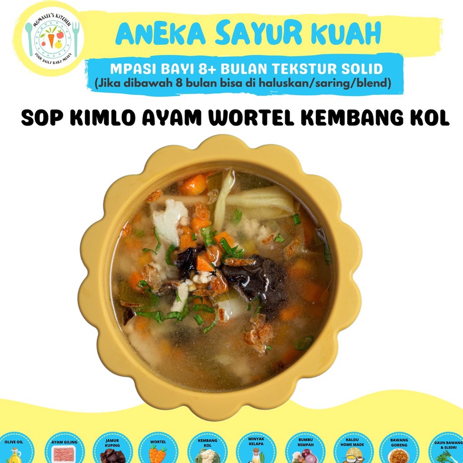 

PROMO SALE SOP KIMLO AYAM KEMBANG KOL WORTEL CATERING MAKANAN BAYI MPASI FROZEN BEKUPENAMBAH BERAT BADAN ANAK