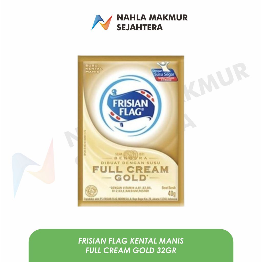 

Frisian Flag Susu Kental Manis Full Cream Gold 40gr Kemasan Renceng Isi 6 Pcs