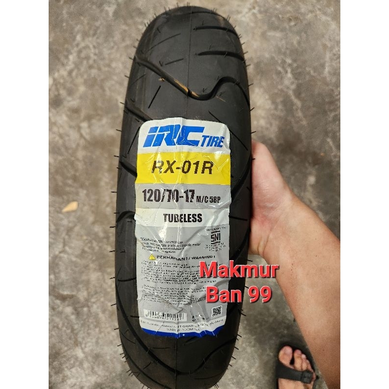 Ban Motor IRC 120/70-17 RX01R Tubeless Ban Belakang Vixion New