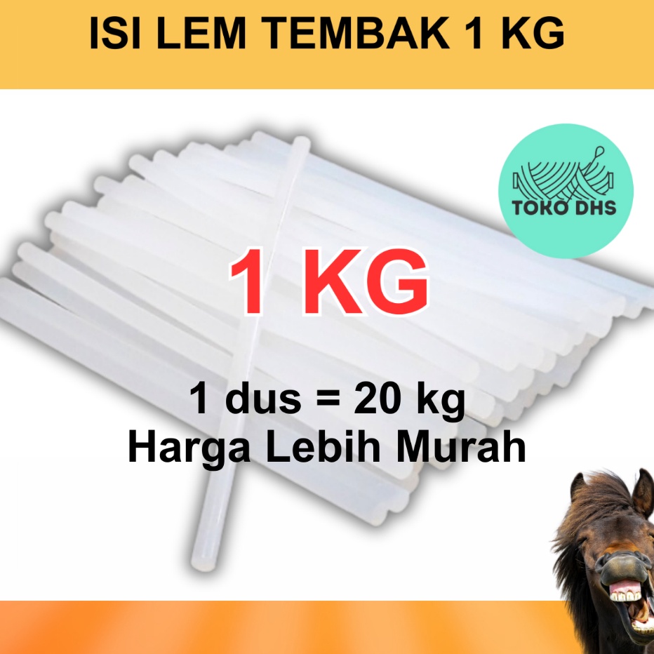 

PROMO MURAH 1 KG Isi Lem Tembak Kiloan Lem Bakar Kiloan Glue Gun Refill Lem Lilin Tembak Kecil Besar 1 KG