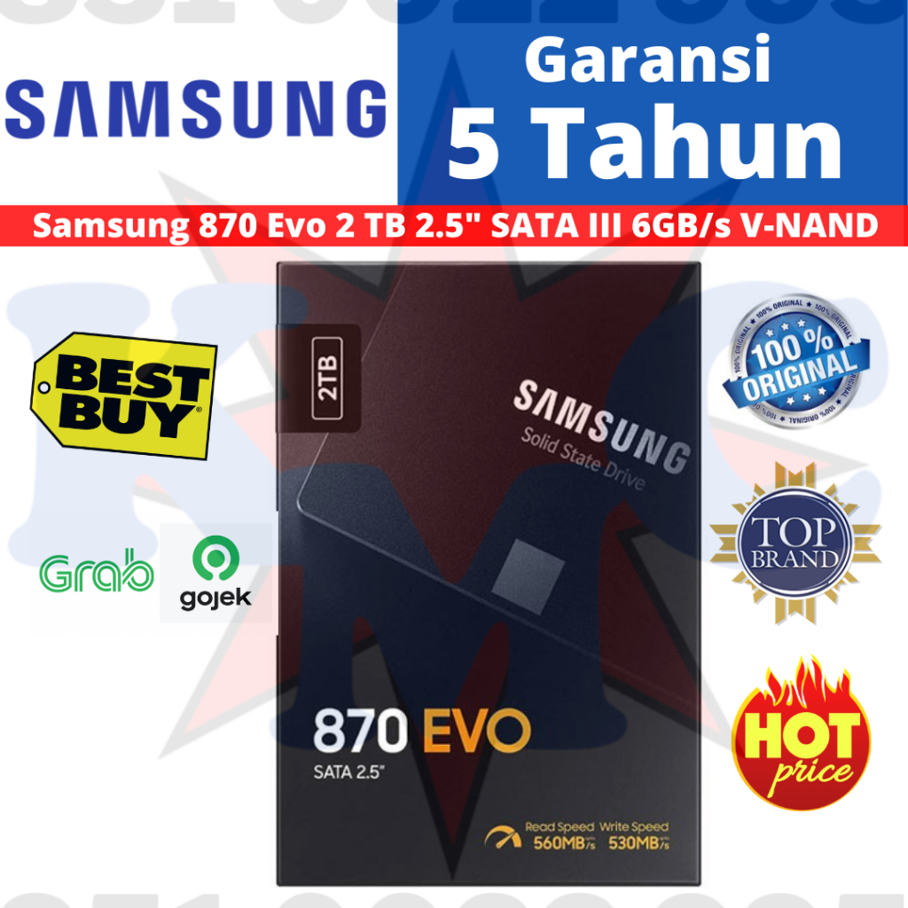 SAMSUNG SSD 870 EVO 2TB 2.5" SATA 870EVO