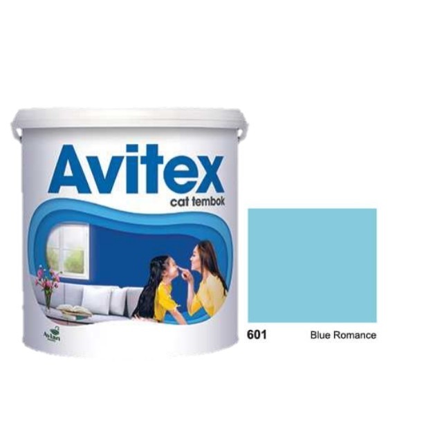 CAT TEMBOK 5KG AVITEX BLUE ROMANCE 601 - CAT TEMBOK MURAH MALANG