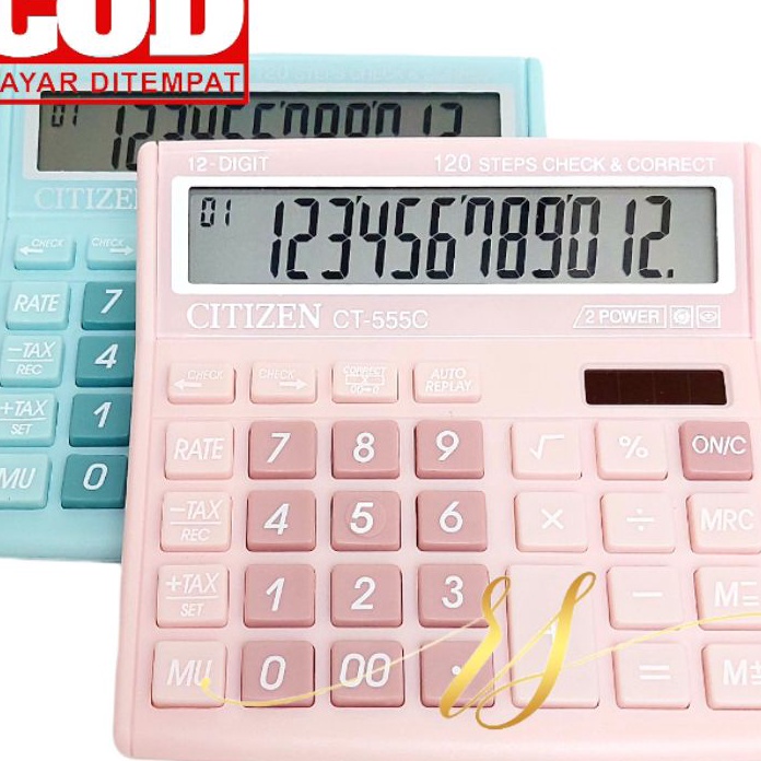 

Terbaru Calculator Citizen CT 555 Warna Pastel Kalkulator CITIZEN 555N 555 N 12 DIGIT CHECK ULANG CHECK CORRECT