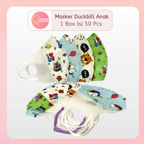 Masker Duckbil / Duckbill 3 Ply Anak - 1 Box Isi 50 Pcs