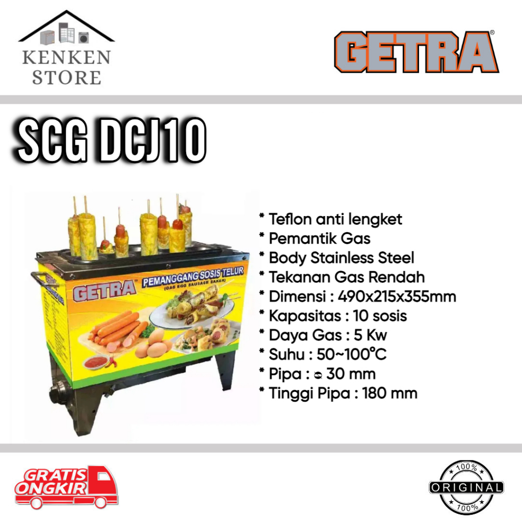 PEMANGGANG SOSIS TELUR GETRA SCGDCJ10 10 LUBANG