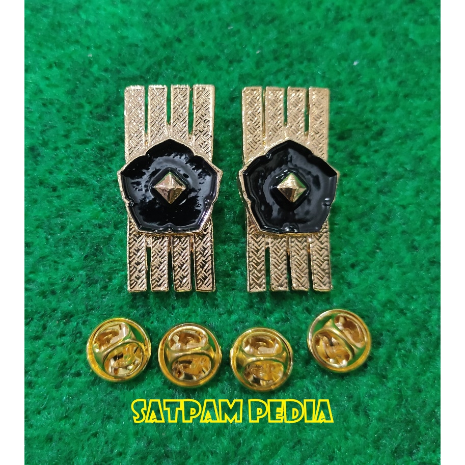 Monogram Kerah PNS Polri Gol 4A - Pin Kerah PNS Polri Gol 4A