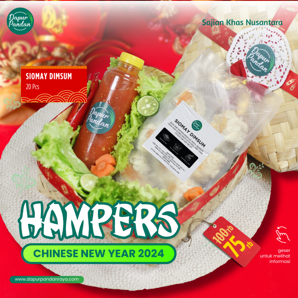 

Hampers Imlek - Siomay Dimsum isi 20 pcs Halal Instant by Dapur pandan