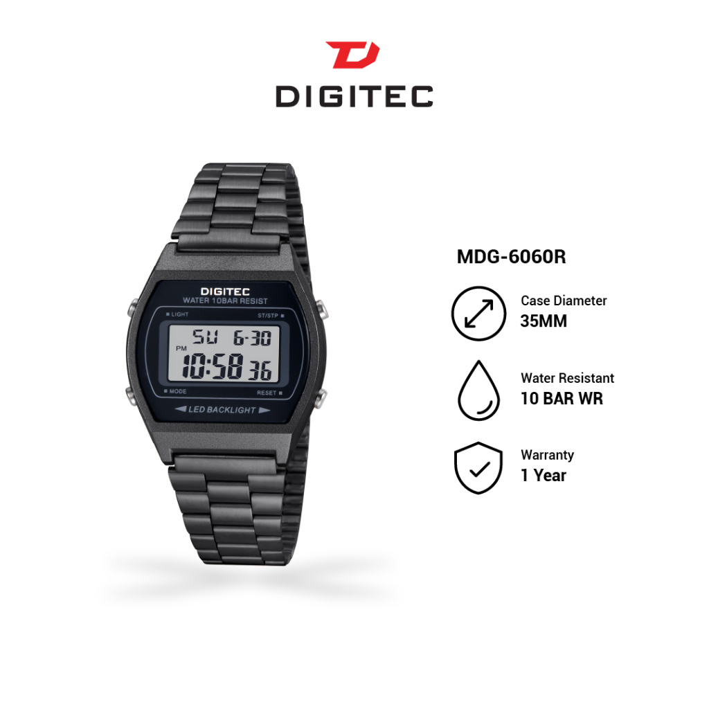 jam tangan digital pria DIGITEC MDG 6060R