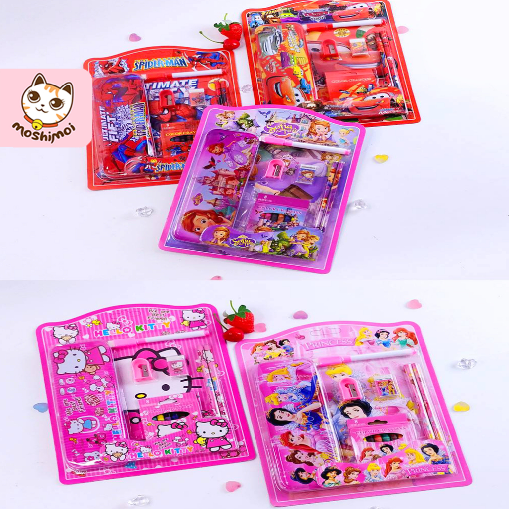 

Paket Alat Tulis set 14in1 / Stationery Set Study Set Anak Karakter