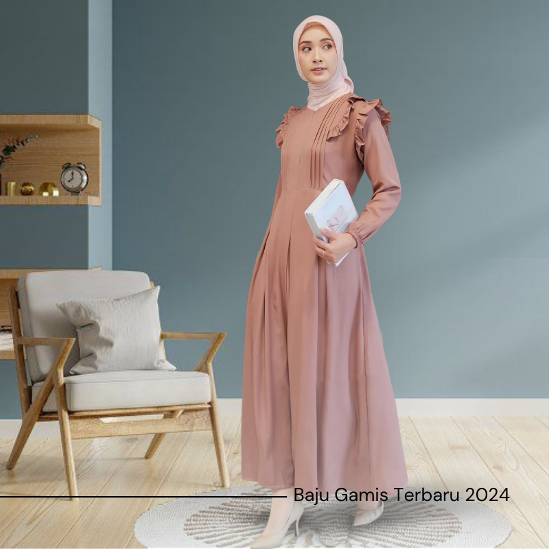 Gamis Terbaru 2024 Lebaran Wanita Dress Muslim Kondangan Pesta Remaja AZKIA Dres Baju Lebaran Mewah Model Terbaru2024 Kekinian Polos Premium Bahan Adem Terlaris Buat Outfit Lebaran Fashion Muslim Syari Dewasa Syari