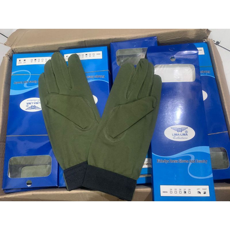 Sarung Tangan Upacara Hijau Army Standar TNI