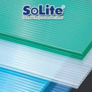 Atap Polycarbonate Solite 4mm atap Transparant Clear Tembus Cahaya