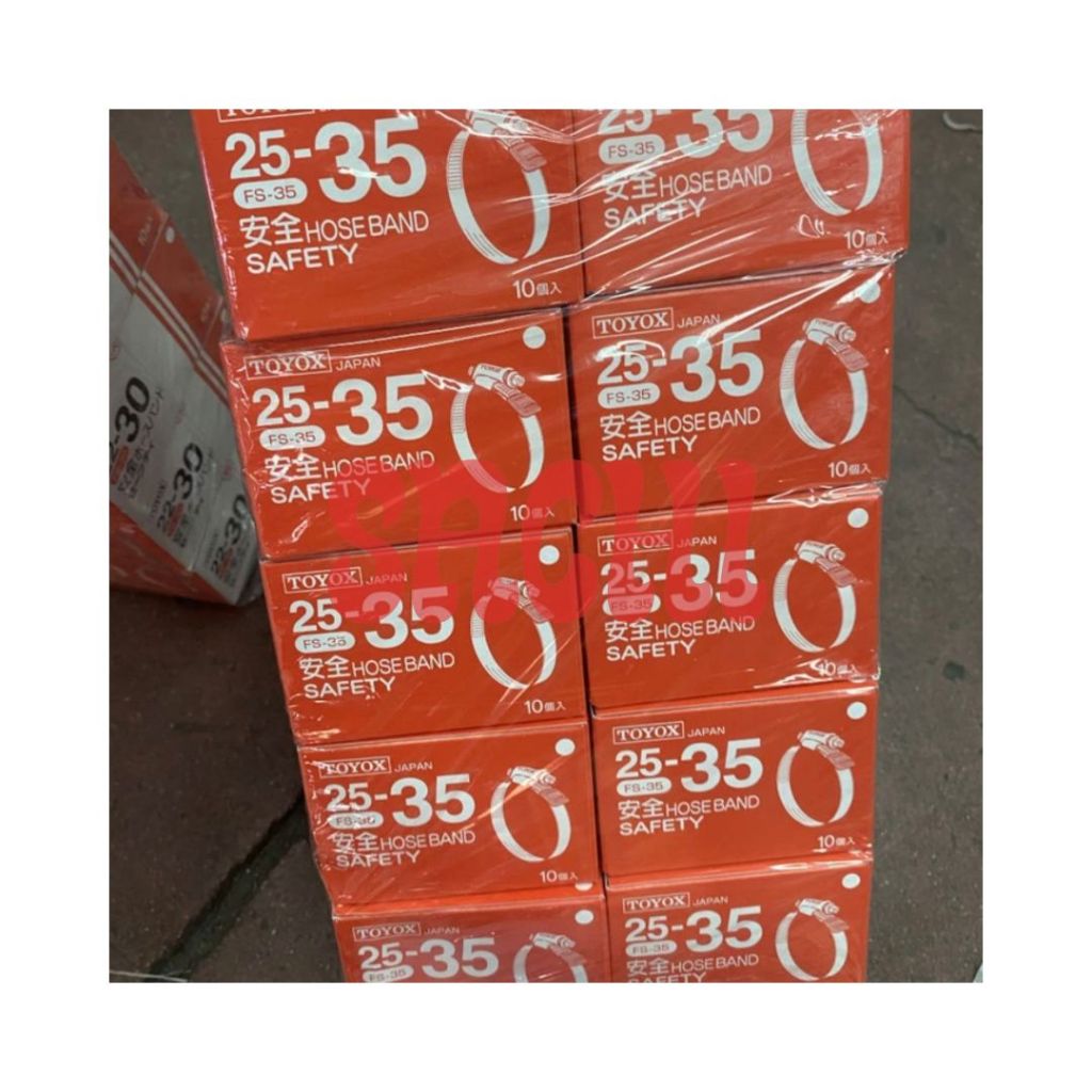 Toyox Clamp FS-35 (1 BOX 10 PCS) / Klem Toyox Stainless Steel FS35