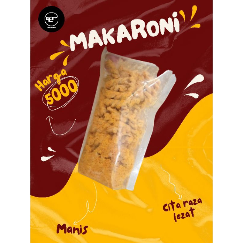 

MAKRONI SEPIRAL MAKARONI SEPIRAL RASA MANIS Bersih Berat 100gr - Manis